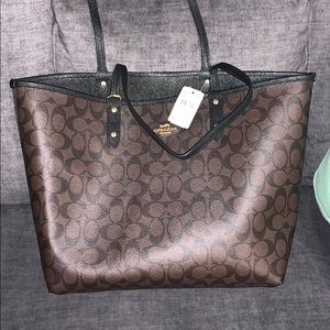 reversible coach purse